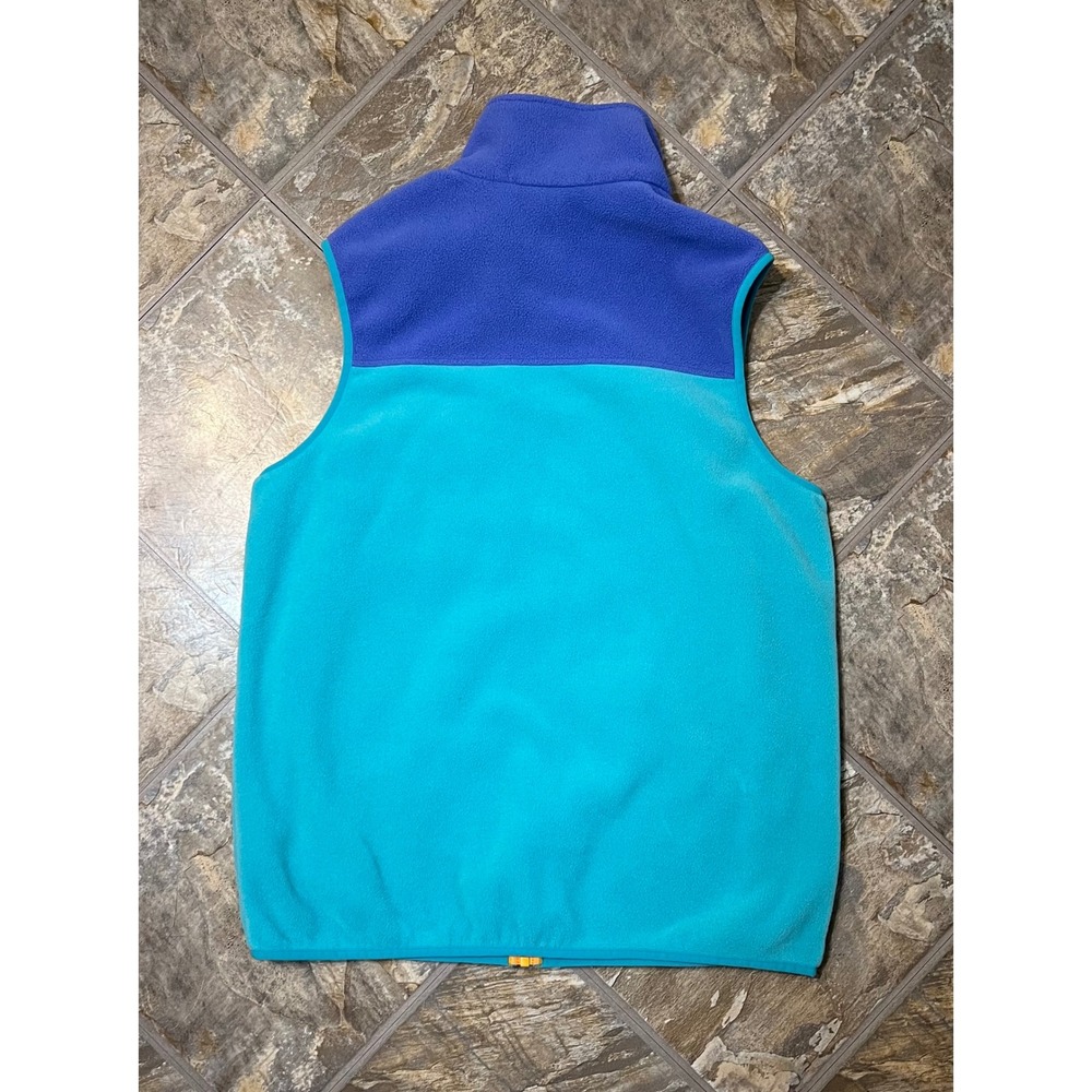 Patagonia Synchilla Fleece Vest Mens Large Blue Teal Colorblock Full Zip 25500 - Picture 3 of 8